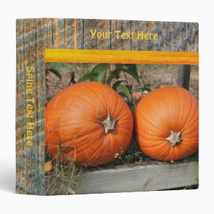 Pumpkins Fall Nature Personalized Binder
