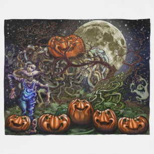 Pumpkins Fleece Blanket