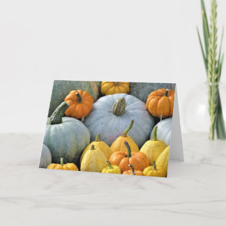 Pumpkins Folded Greetings Card