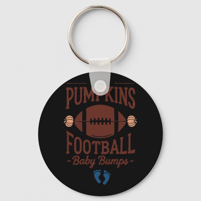 Pumpkins Football Ba  Keychain (Front)