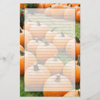 Pumpkins for Sale at a Farmer's Market Stationery