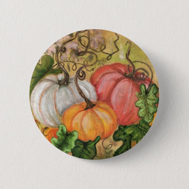 Pumpkins Halloween Button (Front)