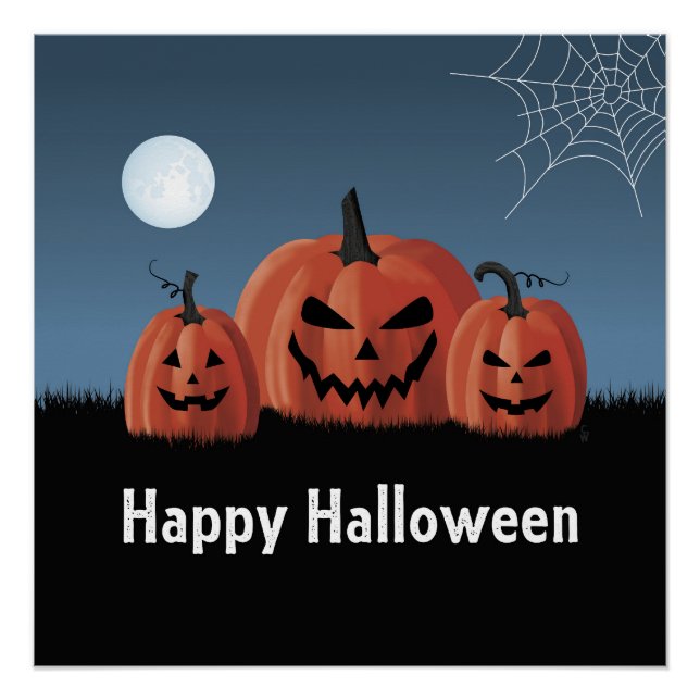 Pumpkins Halloween Poster (Front)