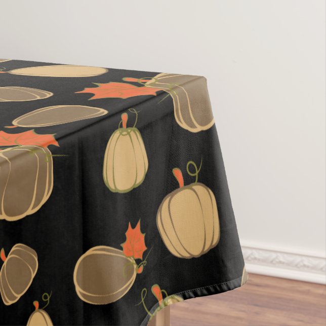 Pumpkins harvest fall Halloween Tablecloth (In Situ)