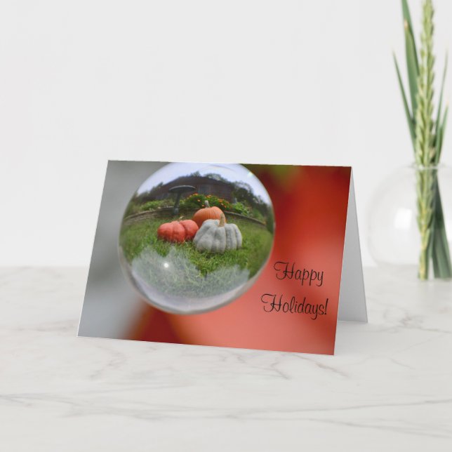 Pumpkins In A Crystal Ball Card (Front)