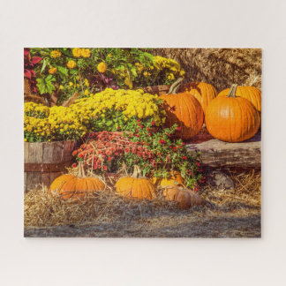 Pumpkins in Fall Jigsaw Puzzle
