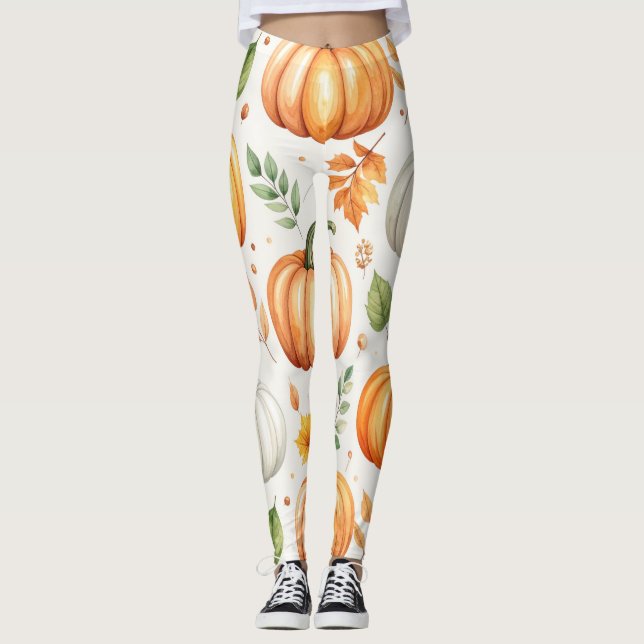 Pumpkins in the Morning Light Leggings (Front)