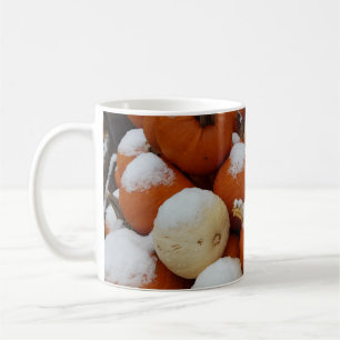 Pumpkins in the snow mug
