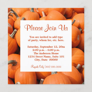 Pumpkins Invitations