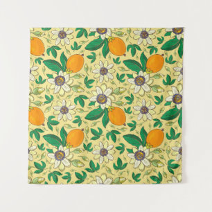Pumpkins & Leaves: Autumn Harvest Tapestry