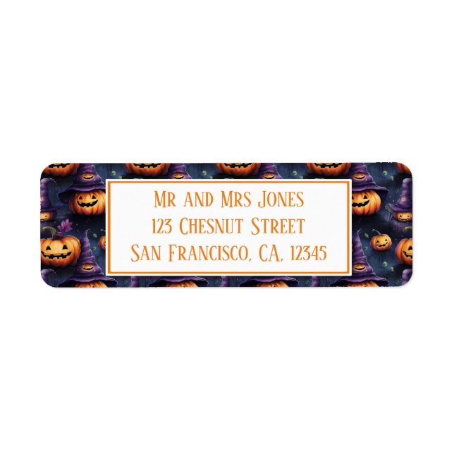 Pumpkins Magic Hats Halloween  (Front)