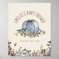 Pumpkins & Pacifiers Boy Baby Shower Welcome