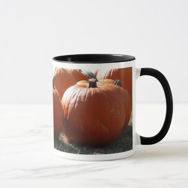 Pumpkins Photo for Fall, Halloween or Thanksgiving Mug (Right)