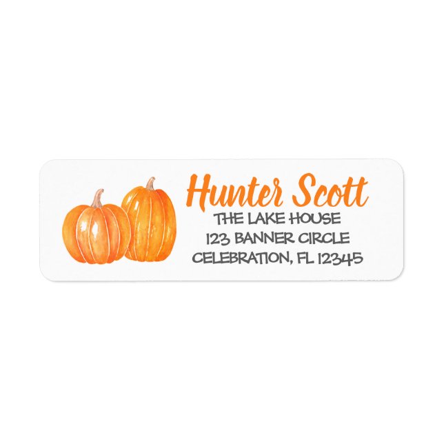 Pumpkins Pumpkin Patch - Return Address (Front)