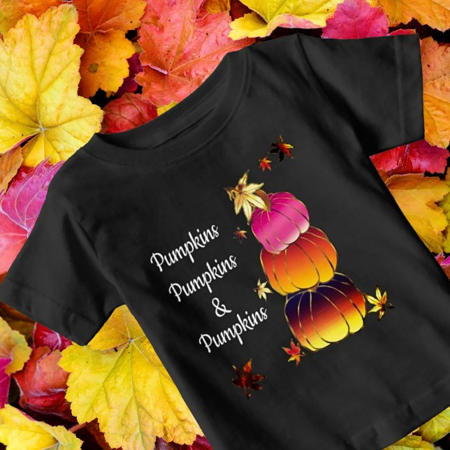 Pumpkins, Pumpkins, & Pumpkins Baby T-Shirt (Creator Uploaded)