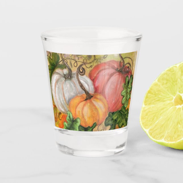 Pumpkins Shot Glass (Front)