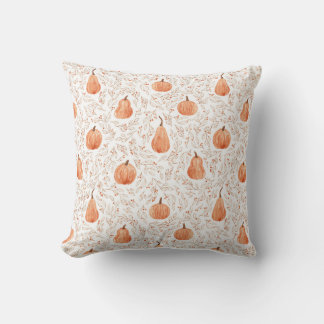 Pumpkins Throw Pillow