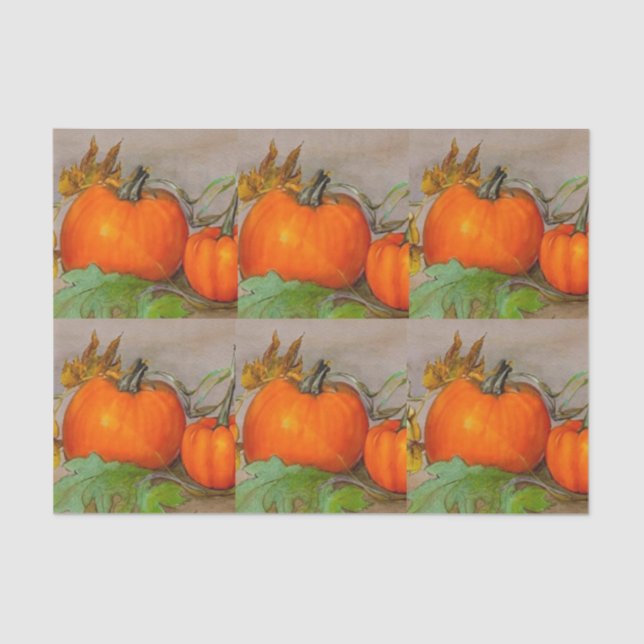 Pumpkins Tissue Paper (Front)