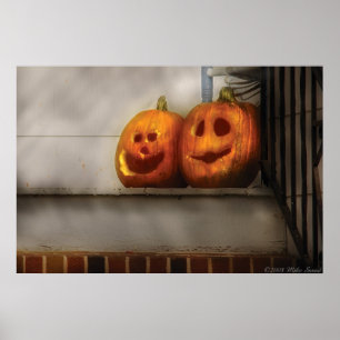 Pumpkins - Two Goofy friends Poster