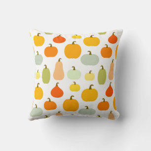 Pumpkins varieties Throw Pillow