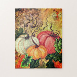 Pumpkins - Watercolor - Jigsaw Puzzle