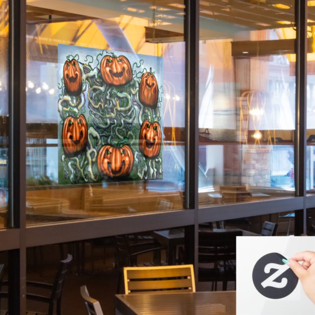 Pumpkins Window Cling (Restaurant Window)