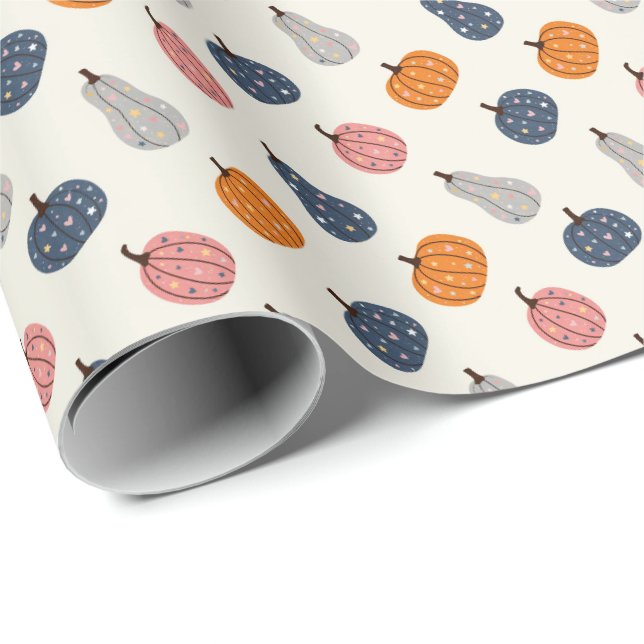 Pumpkins Wrapping Paper (Roll Corner)