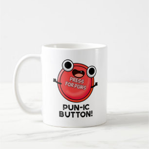 Pun-ic Button Funny Pun Coffee Mug