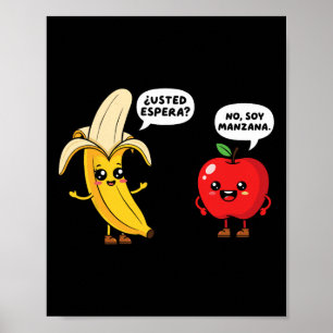 Pun Joke Funny Maestra School Spanish Teacher Stud Poster