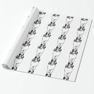 pun tooth wrapping paper