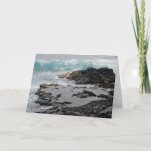 Puna Coast wave, Hawaii note card