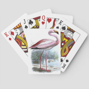 Puna Flamingo Vintage Illustration Playing Cards