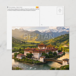 Punakha, Bhutan Travel Postcard