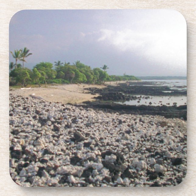 Punaluʻu Black Sand Beach Hawaii Big Island Coaster (Front)