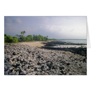 PunaluGu Black Sand Beach Hawaii Big Island Card