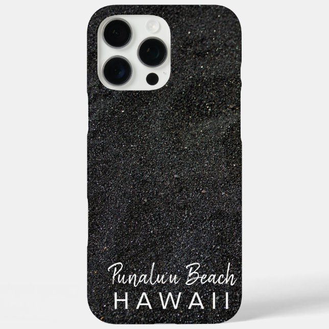 Punalu'u Beach Hawaii - Black Sand Beach Case-Mate iPhone Case (Back)