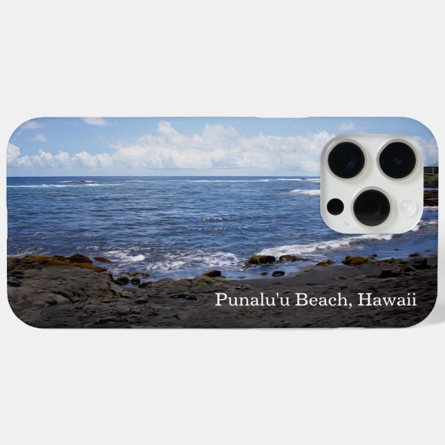 Punalu'u Black Sand Beach Hawaii Case-Mate iPhone  Case (Back (Horizontal))