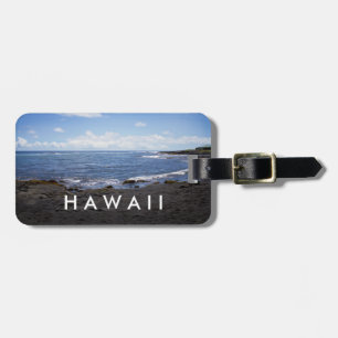 Punalu'u Black Sand Beach Hawaii Luggage Tag