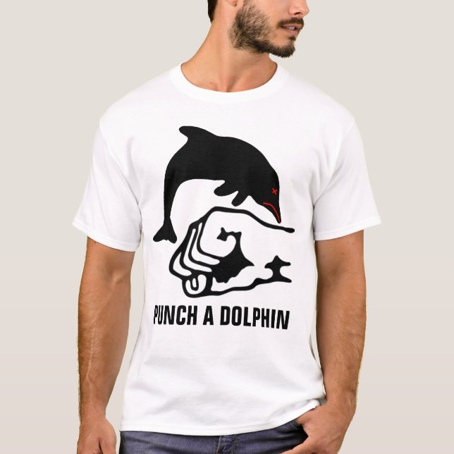 Punch A Dolphin T-Shirt (Front)