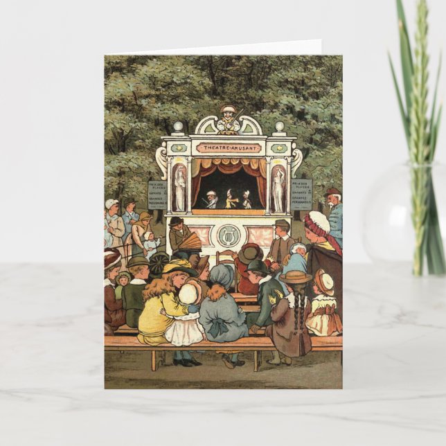 Punch and Judy Puppet Show" Card (Front)