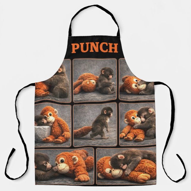 Punch Baby Monkey Apron (Front)