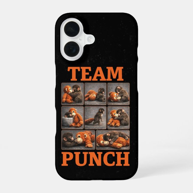 Punch Baby Monkey iPhone 16 Case (Back)