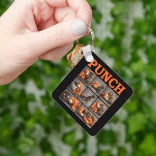 Punch Baby Monkey Keychain