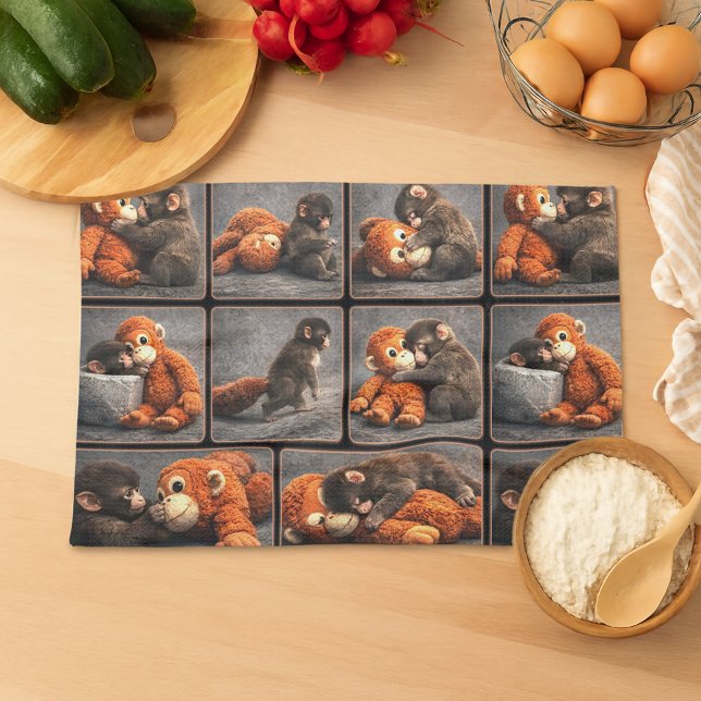 Punch Baby Monkey Kitchen Towel (Creator Uploaded)