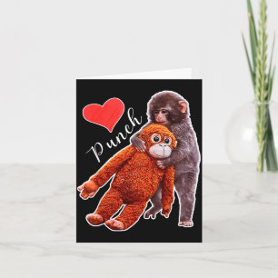 Punch baby monkey meme  card