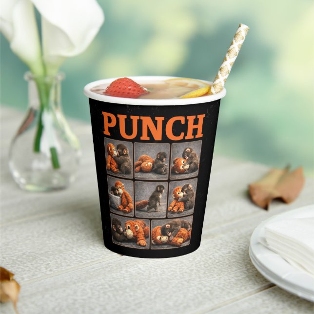 Punch Baby Monkey Paper Cups (Insitu)