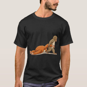 Punch Baby Monkey Plush Friend Art T-Shirt