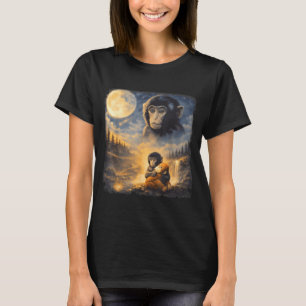 Punch Baby Monkey Team Punch Moon 90s Retro Animal T-Shirt