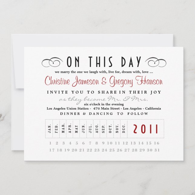 Punch Card Invitation (Front)