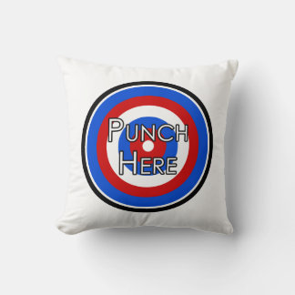 "Punch Here" Pillow